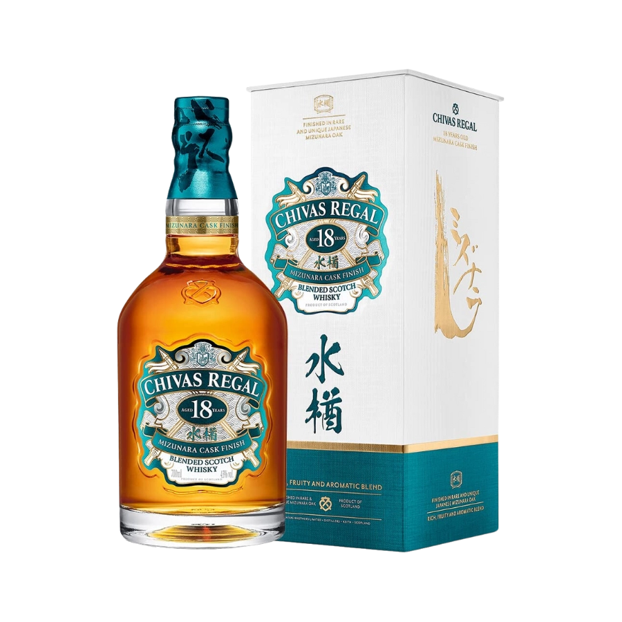 Rượu Whisky Chivas 18 Year Old Mizunara Cask Finish